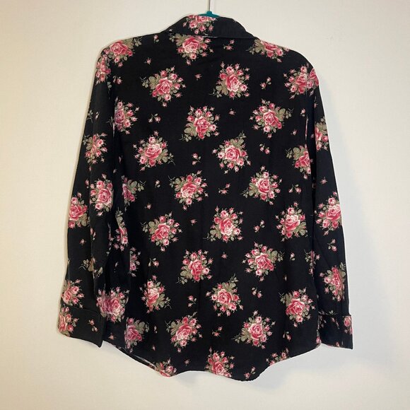Floral Print Ralph Lauren Button Down Blouse. XL - Picture 2 of 5